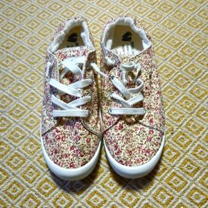 JENN ARDOR Pink Floral Slip On Sneakers in Women's size 8